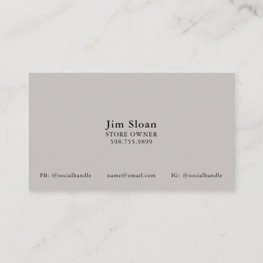 Cartes de visite du code QR occidental (Dos)