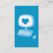 Cartes de visite du coeur informatique (Dos)