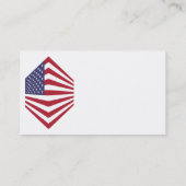 Cartes de visite du coin du drapeau américain (Dos)