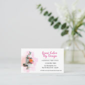 Cartes de visite du concepteur de pâtisseries d'aq (Debout devant)