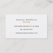 Cartes de visite du conducteur de camion Slogans (Dos)