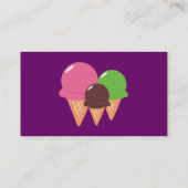 Cartes de visite du cône de glace (Dos)