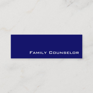 Cartes de visite du conseiller familial blanc de l