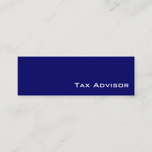 Cartes de visite du conseiller fiscal blanc de la (Devant)