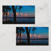 Cartes de visite du coucher de soleil du solstice (Devant / Derrière)