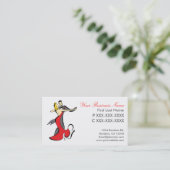 Cartes de visite du couple de danse salsa (Debout devant)
