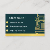 cartes de visite du courtier en transport (Dos)