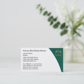 Cartes de visite du courtier immobilier (Debout devant)