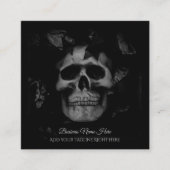 Cartes de visite du crâne foncé (Devant)