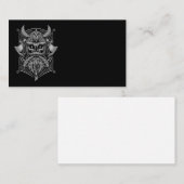 Cartes de visite du crâne viking (Devant / Derrière)