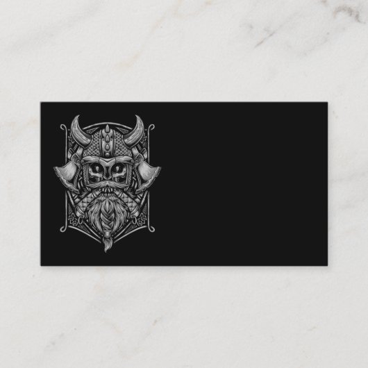 Cartes de visite du crâne viking (Devant)