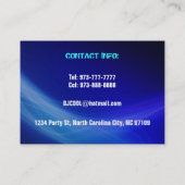 Cartes de visite du DJ (Dos)