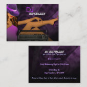 Cartes de visite du DJ (Devant / Derrière)