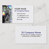 Cartes de visite du DJ (Devant / Derrière)
