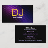 Cartes de visite du DJ (Devant / Derrière)