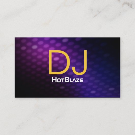 Cartes de visite du DJ (Devant)