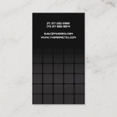 Cartes de visite du DJ de gradient de techno (Dos)