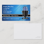 Cartes de visite du DJ de musique (Devant / Derrière)