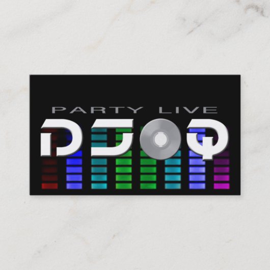 Cartes de visite du DJ Q (Devant)