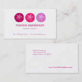 Cartes de visite du dollar de Berry Pink (Devant / Derrière)