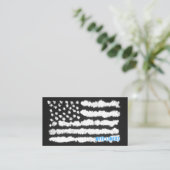 Cartes de visite du drapeau américain (Debout devant)