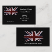 Cartes de visite du drapeau de l'Union britannique (Devant / Derrière)