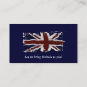Cartes de visite du drapeau de l'Union britannique (Dos)