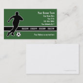 Cartes de visite du football (Devant / Derrière)