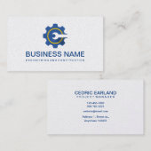 Cartes de visite du génie et de la construction (Devant / Derrière)