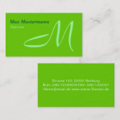 Cartes de visite du jardinier (Devant / Derrière)