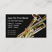 Cartes de visite du Jazz Band (Devant)