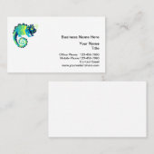 Cartes de visite du logo animal de Chameleon tenda (Devant / Derrière)