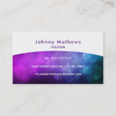 Cartes de visite du logo Blonde Bartender (Dos)