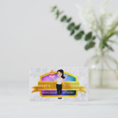Cartes de visite du logo de Cakes Baker (Debout devant)