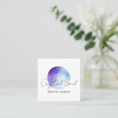 Cartes de visite du logo de la lune (Debout devant)