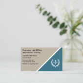 Cartes de visite du logo du Bureau du Procureur (Debout devant)