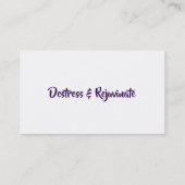 Cartes de visite du logo Essential Oils (Dos)