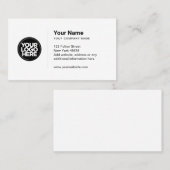 Cartes de visite du logo simple de l'entreprise (Devant / Derrière)