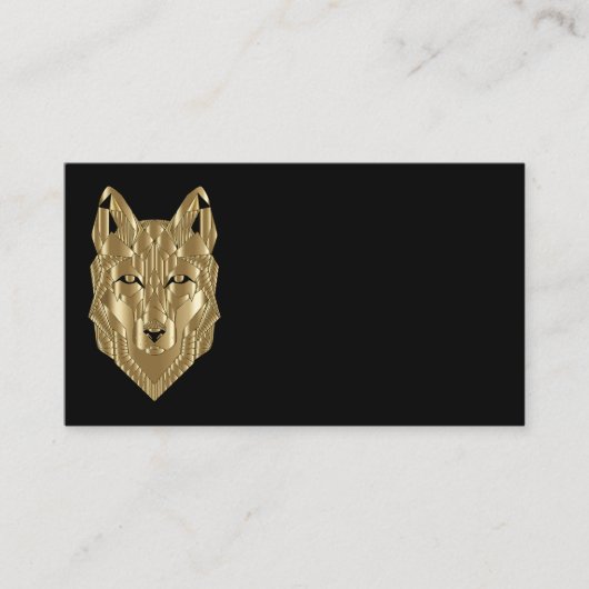Cartes de visite du loup d'or (Devant)