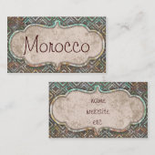 Cartes de visite du Maroc (Devant / Derrière)