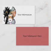 Cartes de visite du masque facial (Devant / Derrière)
