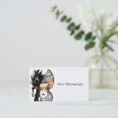 Cartes de visite du masque facial (Debout devant)