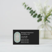 Cartes de visite du massothérapeute tendance (Debout devant)