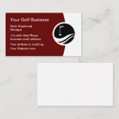 Cartes de visite du meilleur logo de golf (Devant / Derrière)