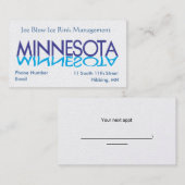 Cartes de visite du Minnesota (Devant / Derrière)
