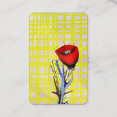 Cartes de visite du pavot (Dos)