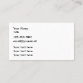 Cartes de visite du planificateur de parti (Dos)