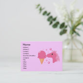 Cartes de visite du poney de glace (Debout devant)