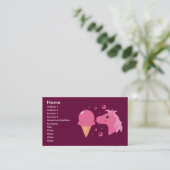 Cartes de visite du poney de glace (Debout devant)