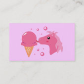 Cartes de visite du poney de glace (Dos)